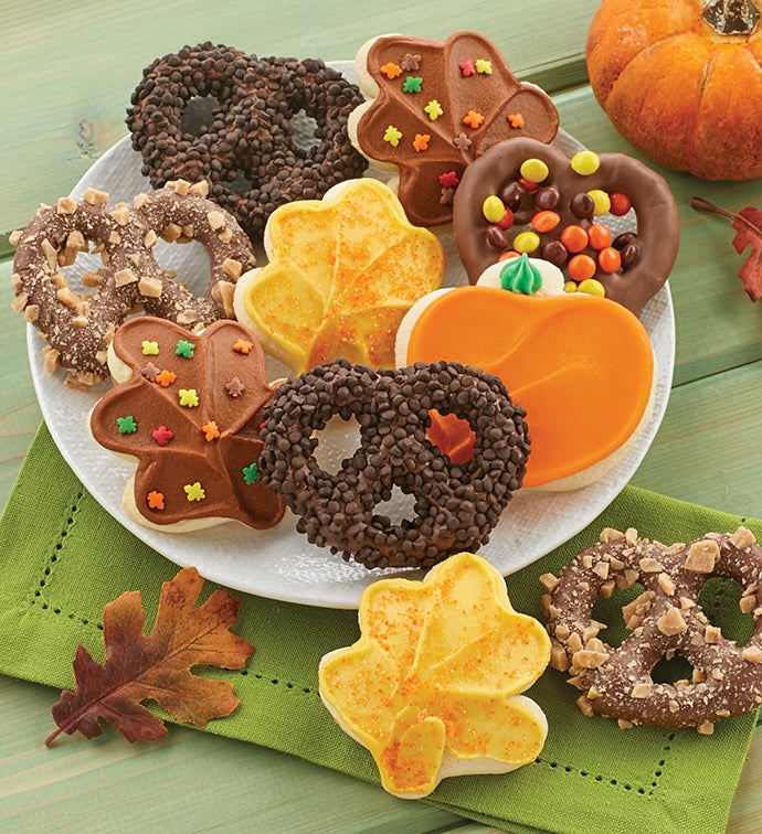 Fall Cookie and Pretzel Gift